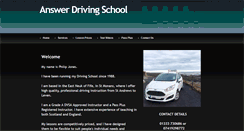 Desktop Screenshot of answerdrivingschool.com